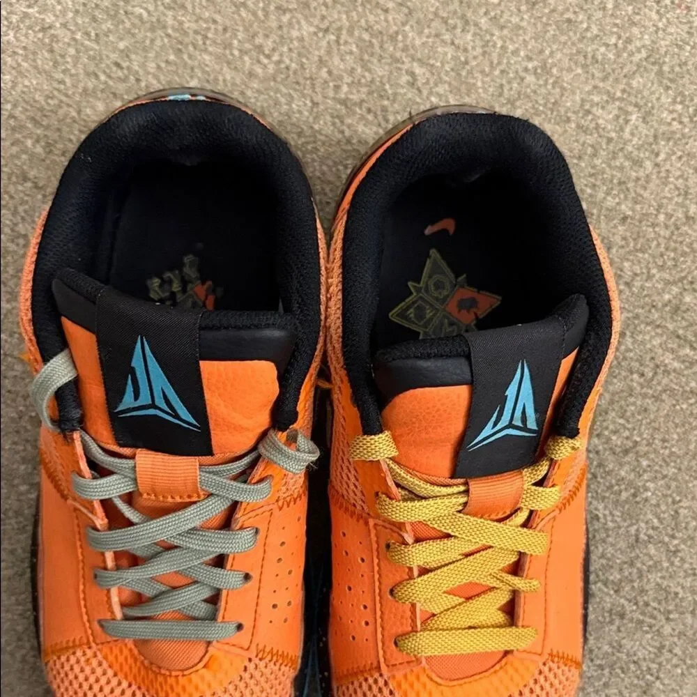 Nike Ja 1 Morant Kids GS Size 6Y Bright Mandarin Optic Yellow Black Blue